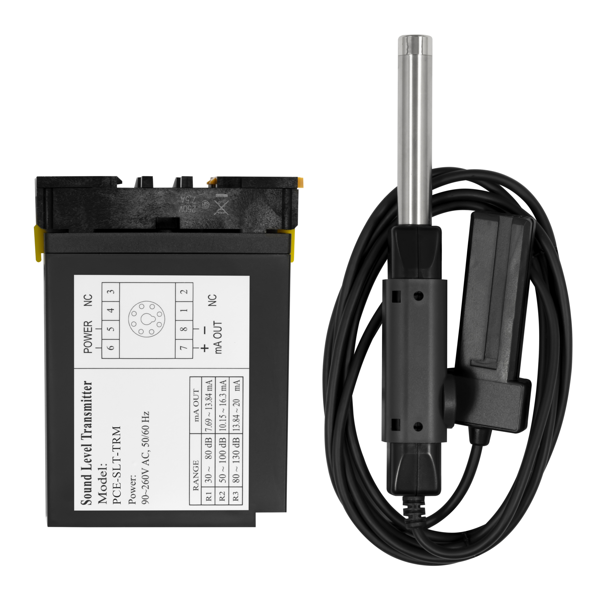 PCE Sound Transmitter — Class II, SPL/Noise Meter, Audible/Visual Alarm, Model# PCE-SLT-TRM